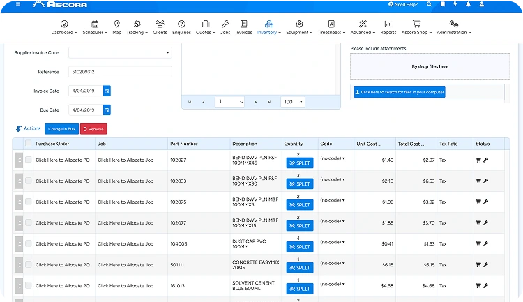 Tablet showing Accounts Integration