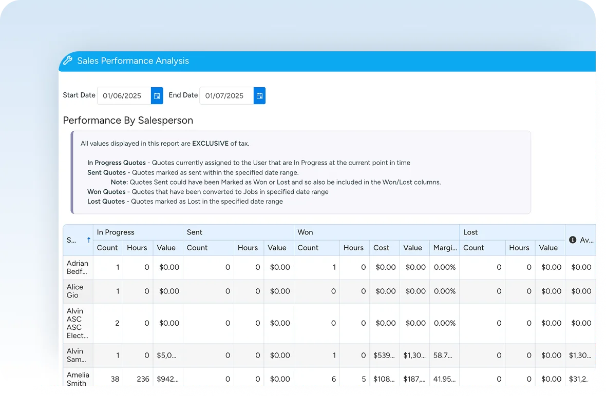 Ascora integrating with Xero on the portal