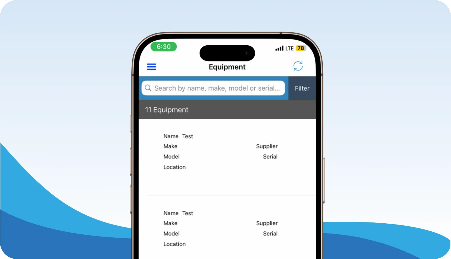 Tablet showing Accounts Integration