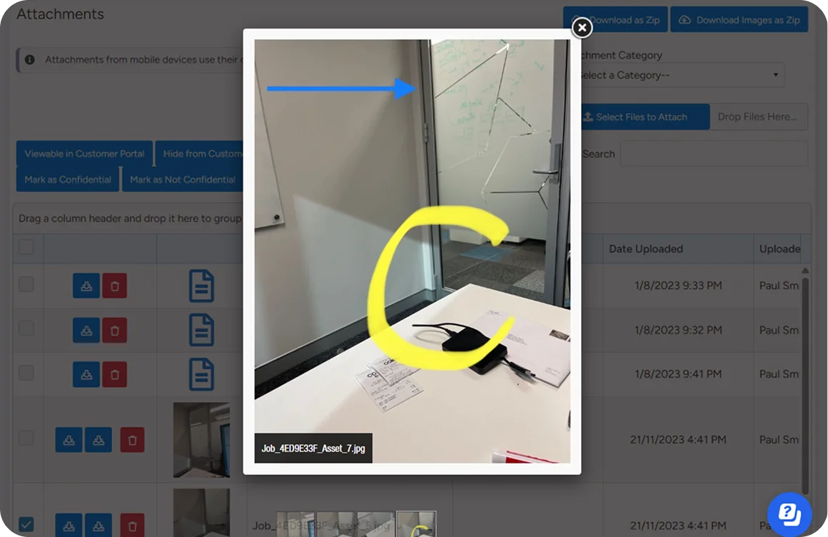 Capture, annotate, and share project photos with Ascora