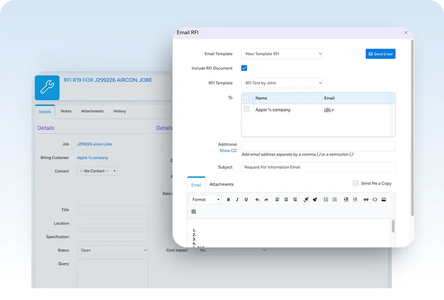 Ascora integrating with Xero on the portal