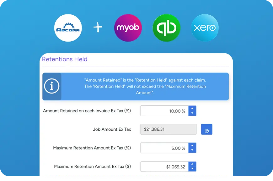 Ascora integrating with Xero on the portal