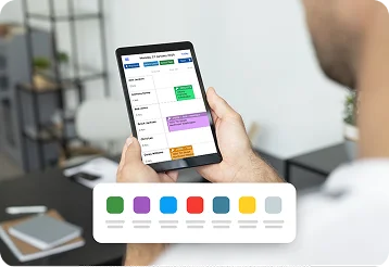 Custom colour coding schemes for Jobs and Quotes
